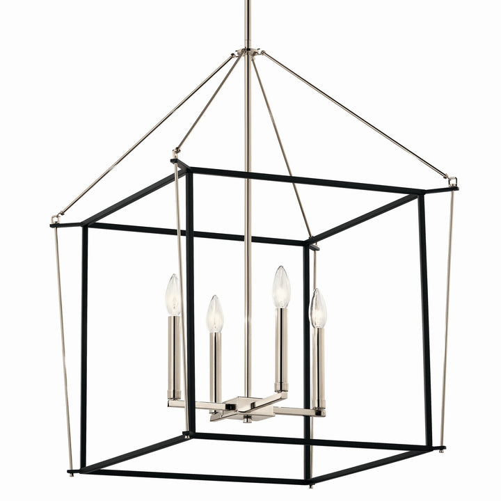 Kichler Canada - 52627PN - Four Light Foyer Pendant - Eisley - Polished Nickel