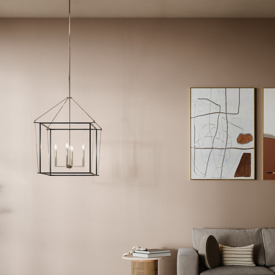 Kichler Canada - 52627PN - Four Light Foyer Pendant - Eisley - Polished Nickel