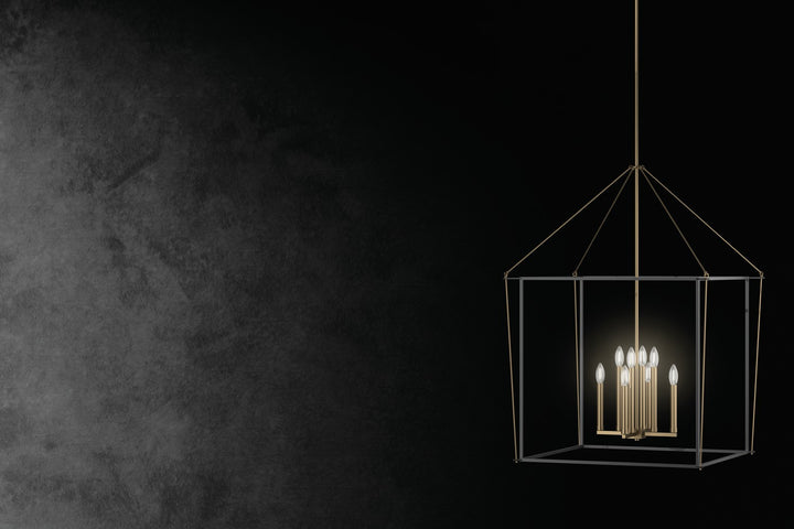 Kichler Canada - 52628CPZ - Eight Light Foyer Pendant - Eisley - Champagne Bronze