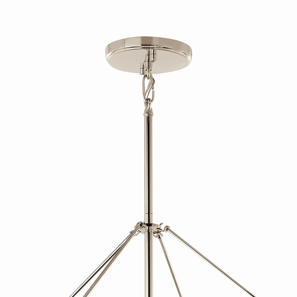 Kichler Canada - 52628PN - Eight Light Foyer Pendant - Eisley - Polished Nickel