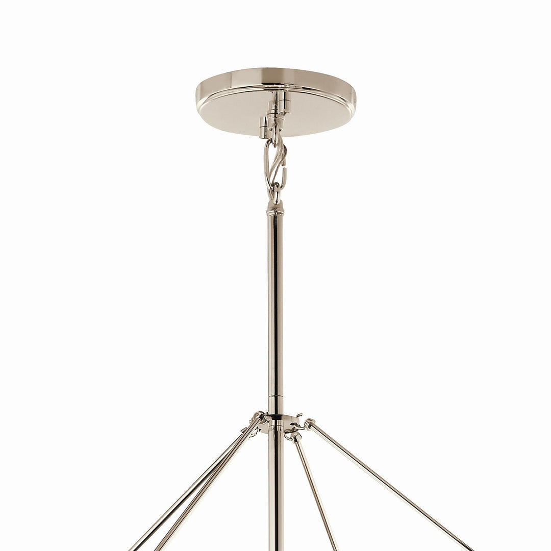 Kichler Canada - 52628PN - Eight Light Foyer Pendant - Eisley - Polished Nickel