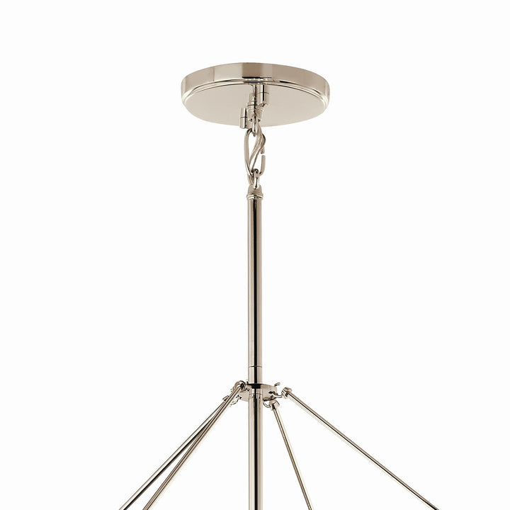 Kichler Canada - 52628PN - Eight Light Foyer Pendant - Eisley - Polished Nickel