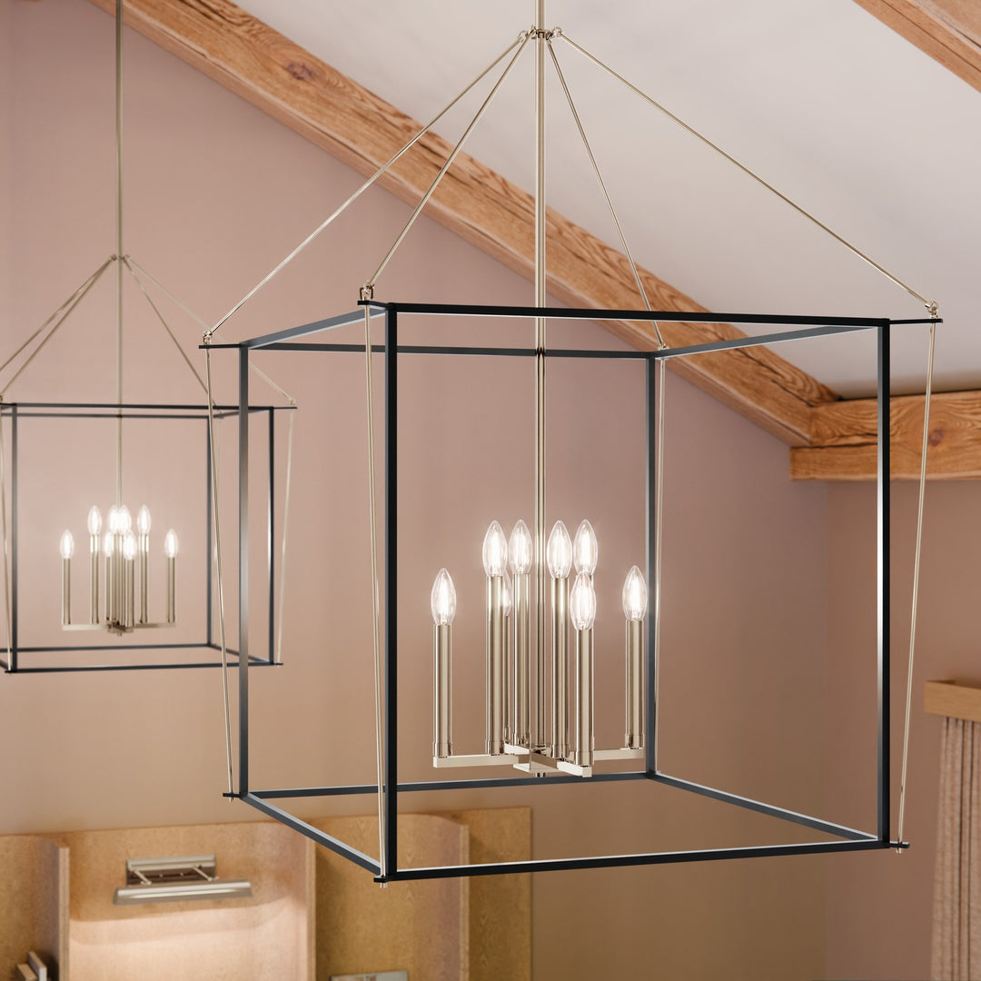 Kichler Canada - 52628PN - Eight Light Foyer Pendant - Eisley - Polished Nickel