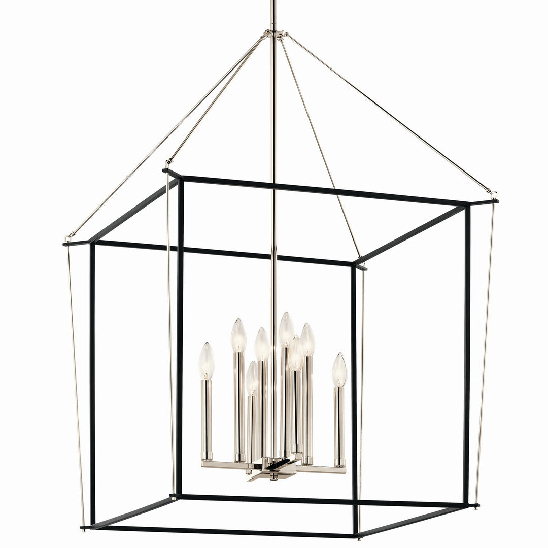 Kichler Canada - 52628PN - Eight Light Foyer Pendant - Eisley - Polished Nickel