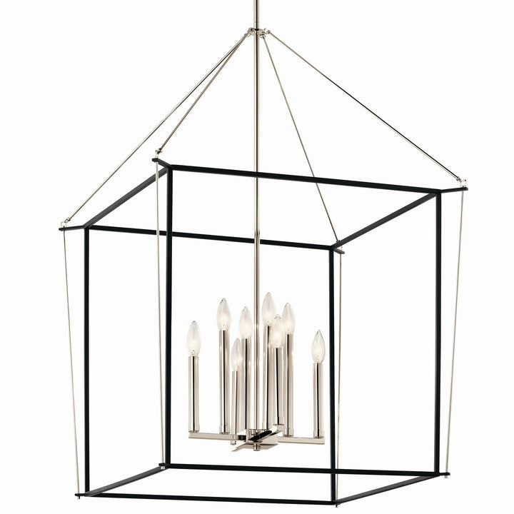 Kichler Canada - 52628PN - Eight Light Foyer Pendant - Eisley - Polished Nickel