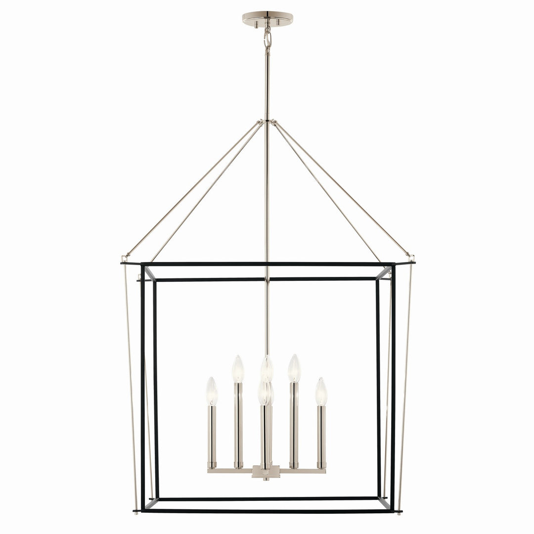 Kichler Canada - 52628PN - Eight Light Foyer Pendant - Eisley - Polished Nickel