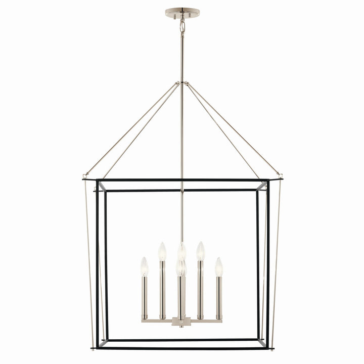 Kichler Canada - 52628PN - Eight Light Foyer Pendant - Eisley - Polished Nickel