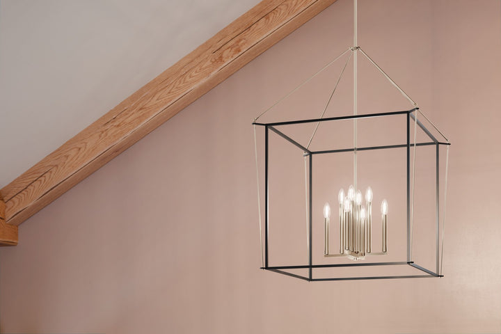 Kichler Canada - 52628PN - Eight Light Foyer Pendant - Eisley - Polished Nickel