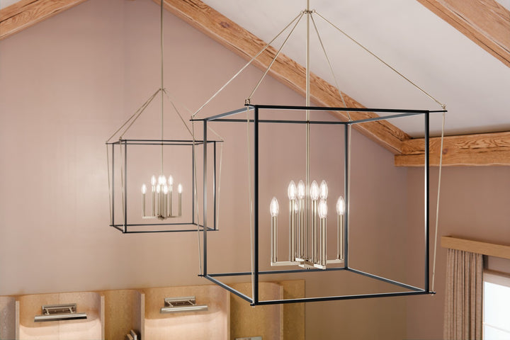 Kichler Canada - 52628PN - Eight Light Foyer Pendant - Eisley - Polished Nickel