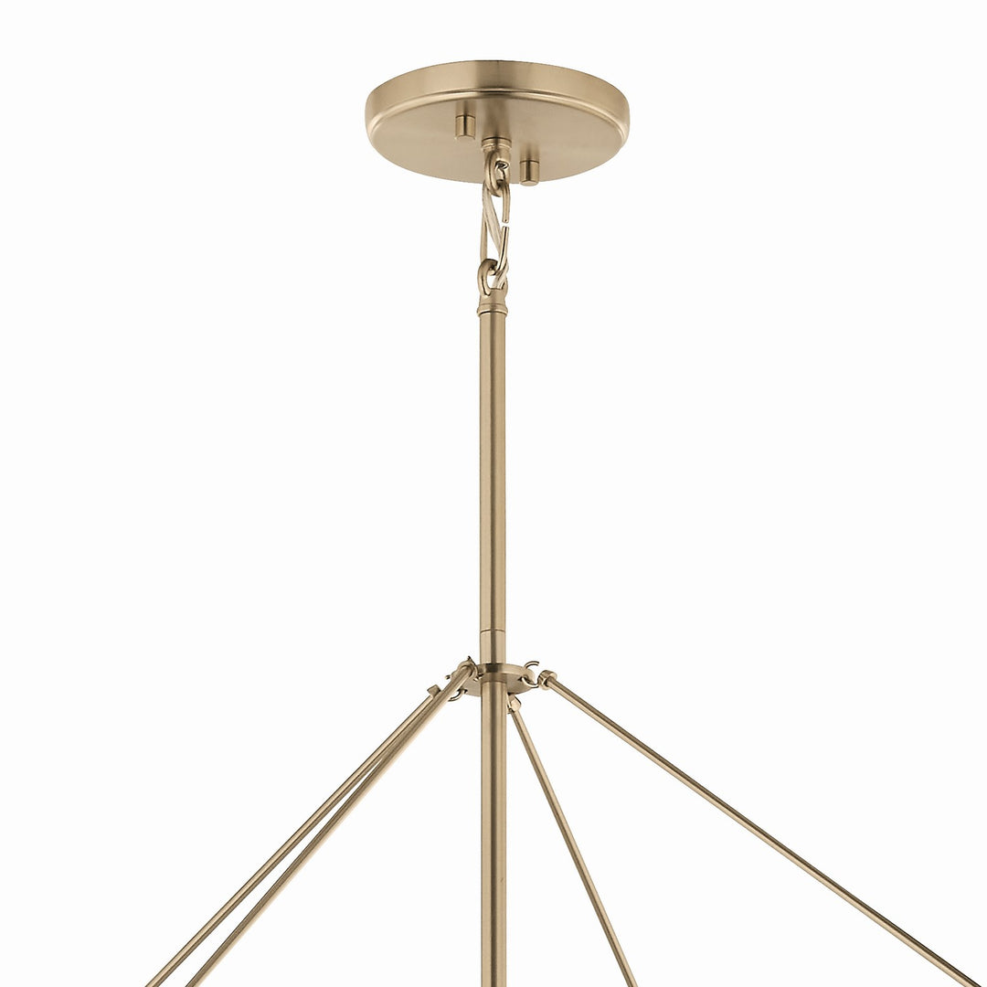 Kichler Canada - 52629CPZ - Eight Light Foyer Pendant - Eisley - Champagne Bronze
