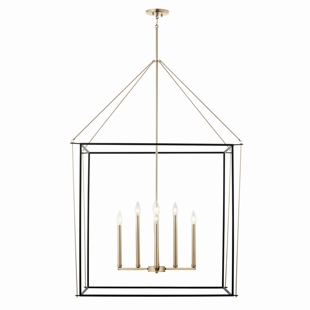Kichler Canada - 52629CPZ - Eight Light Foyer Pendant - Eisley - Champagne Bronze