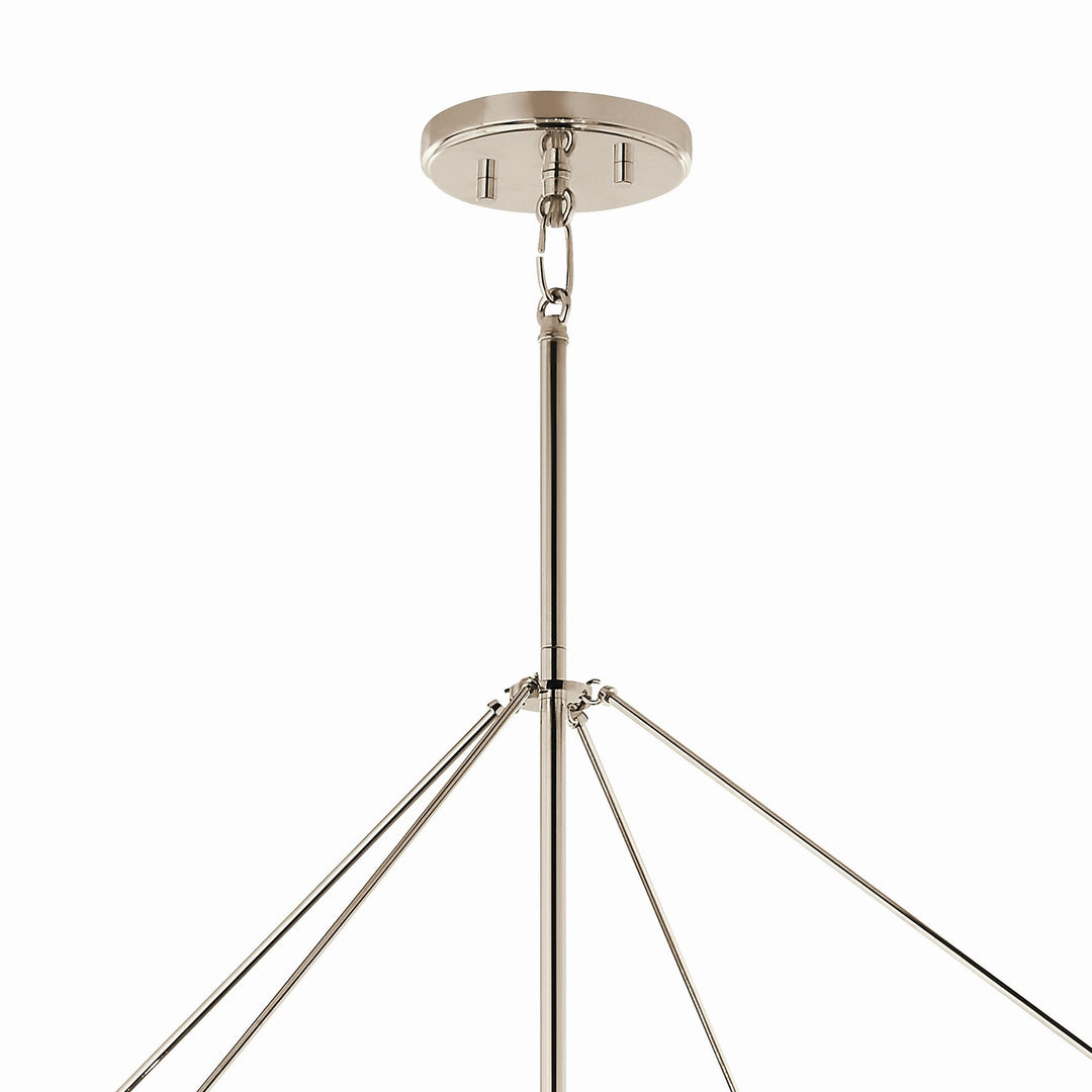Kichler Canada - 52629PN - Eight Light Foyer Pendant - Eisley - Polished Nickel