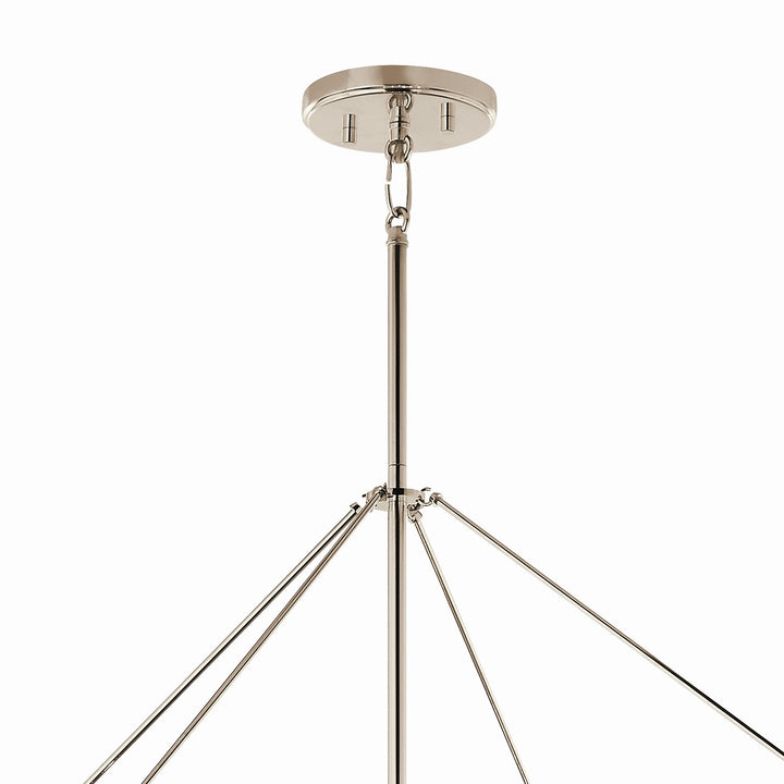 Kichler Canada - 52629PN - Eight Light Foyer Pendant - Eisley - Polished Nickel