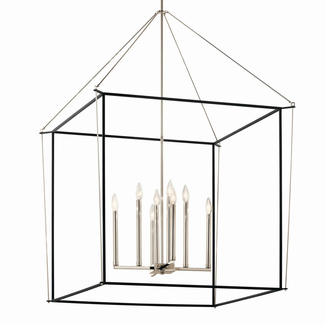 Kichler Canada - 52629PN - Eight Light Foyer Pendant - Eisley - Polished Nickel