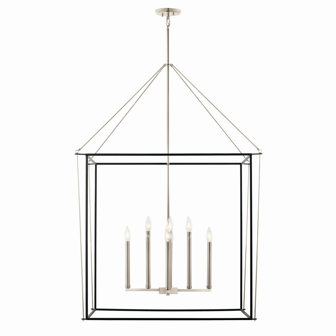 Kichler Canada - 52629PN - Eight Light Foyer Pendant - Eisley - Polished Nickel