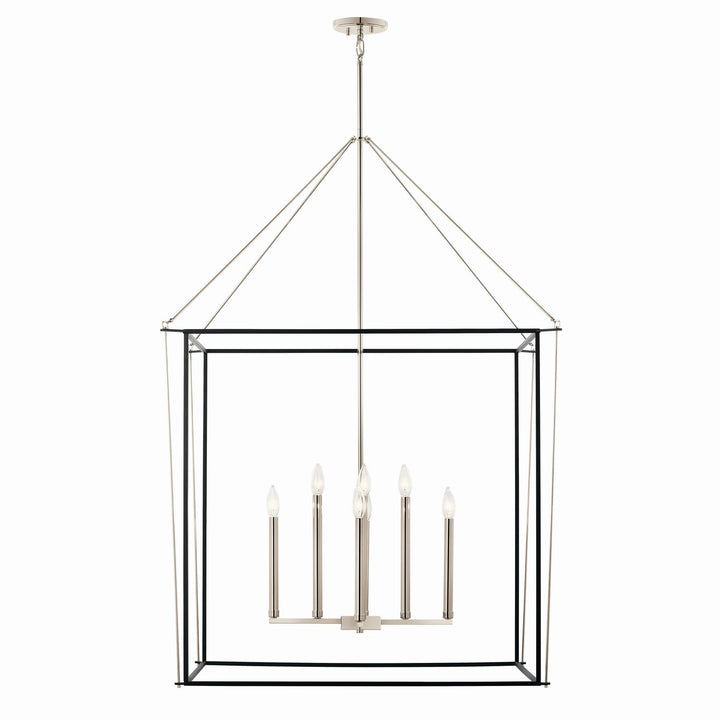 Kichler Canada - 52629PN - Eight Light Foyer Pendant - Eisley - Polished Nickel