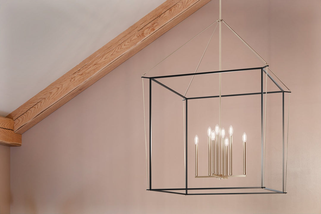 Kichler Canada - 52629PN - Eight Light Foyer Pendant - Eisley - Polished Nickel