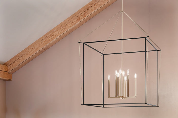 Kichler Canada - 52629PN - Eight Light Foyer Pendant - Eisley - Polished Nickel