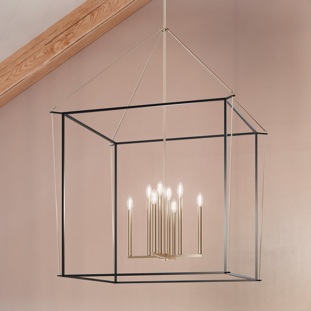 Kichler Canada - 52629PN - Eight Light Foyer Pendant - Eisley - Polished Nickel