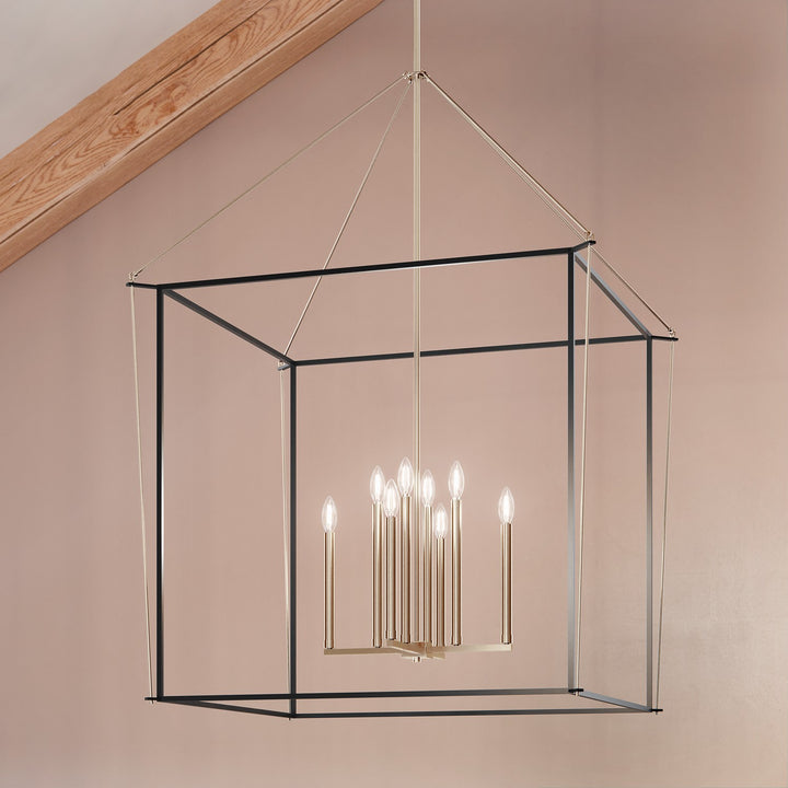 Kichler Canada - 52629PN - Eight Light Foyer Pendant - Eisley - Polished Nickel