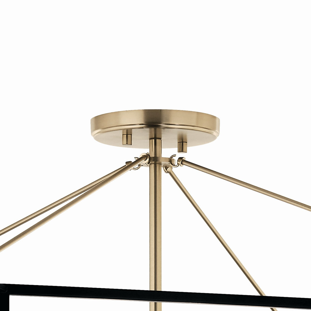 Kichler Canada - 52632CPZ - Four Light Semi Flush Mount - Eisley - Champagne Bronze