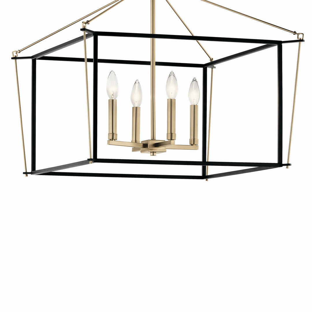 Kichler Canada - 52632CPZ - Four Light Semi Flush Mount - Eisley - Champagne Bronze