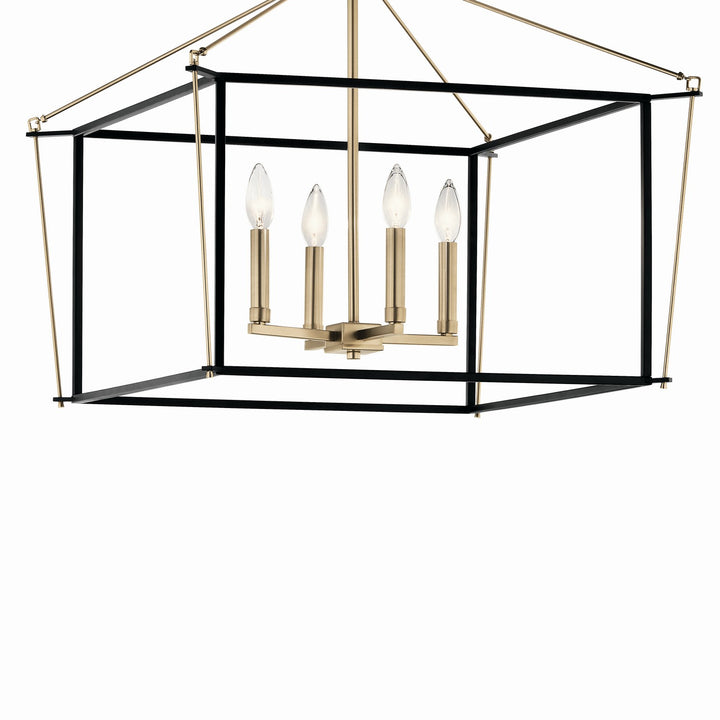 Kichler Canada - 52632CPZ - Four Light Semi Flush Mount - Eisley - Champagne Bronze
