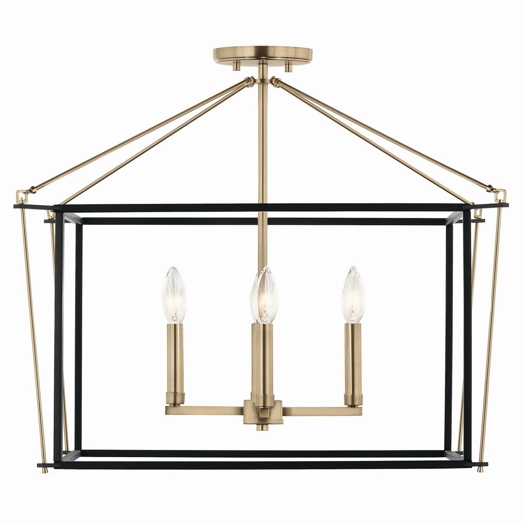 Kichler Canada - 52632CPZ - Four Light Semi Flush Mount - Eisley - Champagne Bronze