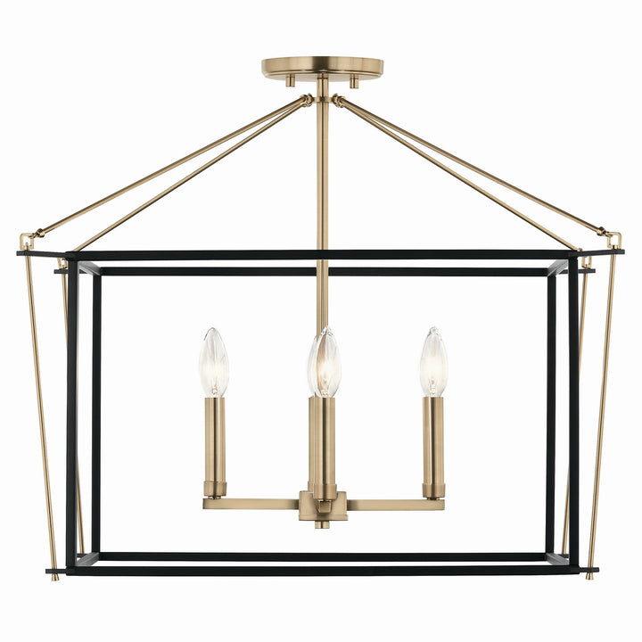 Kichler Canada - 52632CPZ - Four Light Semi Flush Mount - Eisley - Champagne Bronze