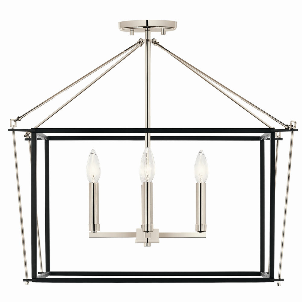 Kichler Canada - 52632PN - Four Light Semi Flush Mount - Eisley - Polished Nickel