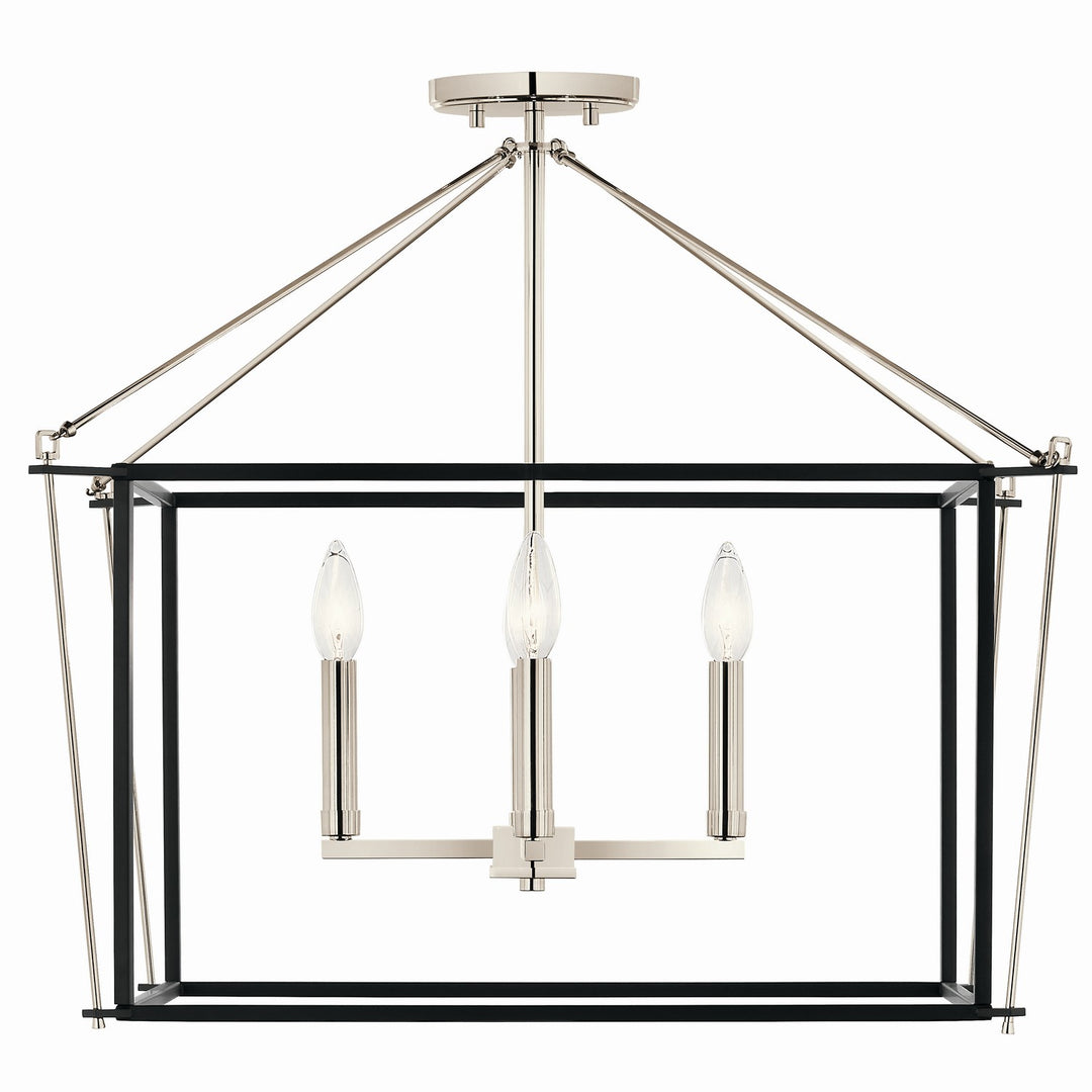 Kichler Canada - 52632PN - Four Light Semi Flush Mount - Eisley - Polished Nickel