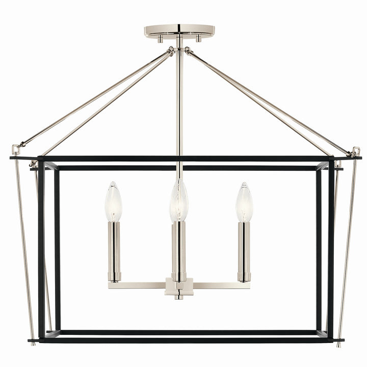 Kichler Canada - 52632PN - Four Light Semi Flush Mount - Eisley - Polished Nickel