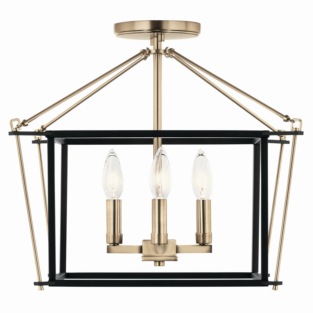 Kichler Canada - 52633CPZ - Four Light Semi Flush Mount - Eisley - Champagne Bronze