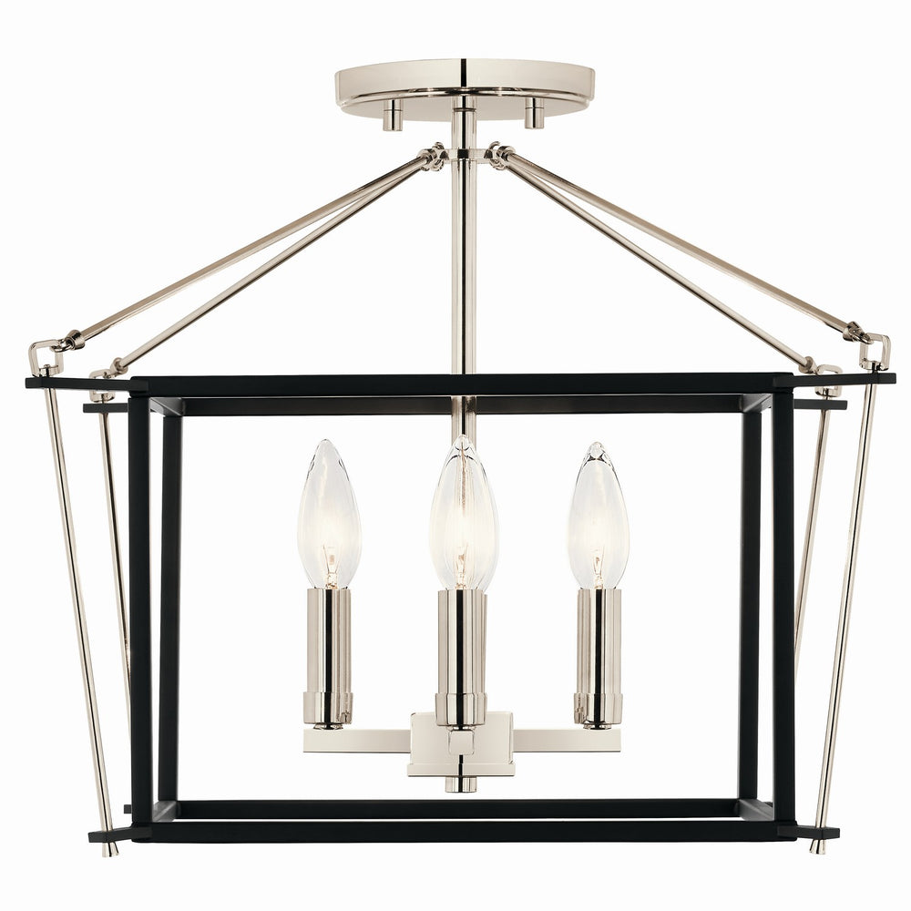 Kichler Canada - 52633PN - Four Light Semi Flush Mount - Eisley - Polished Nickel