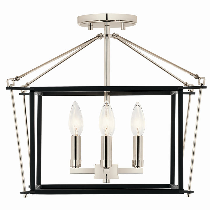 Kichler Canada - 52633PN - Four Light Semi Flush Mount - Eisley - Polished Nickel