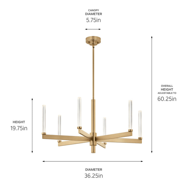 Kichler Canada - 52667CPZ - LED Chandelier - Sycara - Champagne Bronze