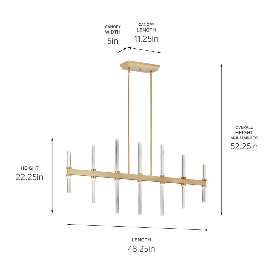 Kichler Canada - 52670CPZ - LED Linear Chandelier - Sycara - Champagne Bronze