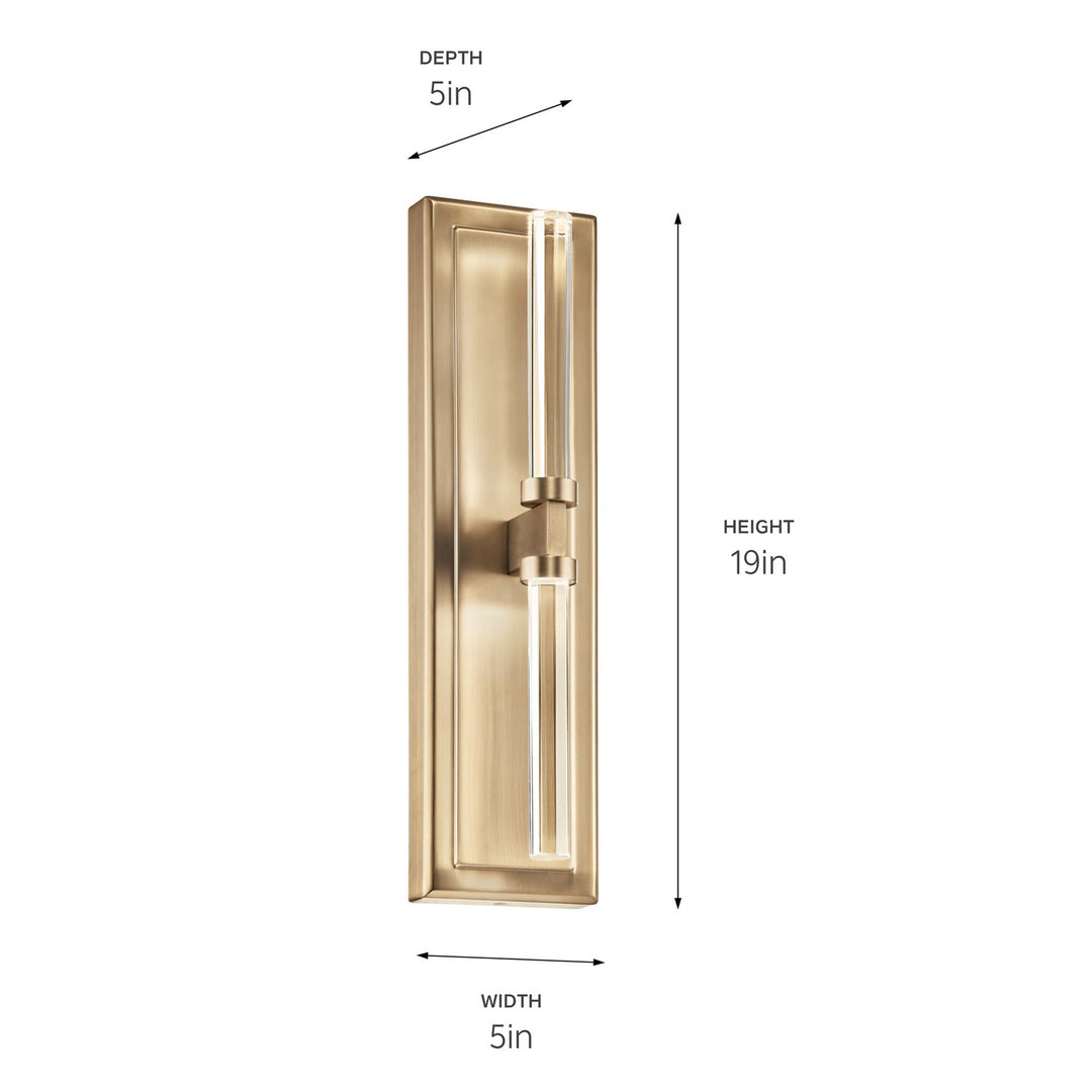 Kichler Canada - 52671CPZ - LED Wall Sconce - Sycara - Champagne Bronze
