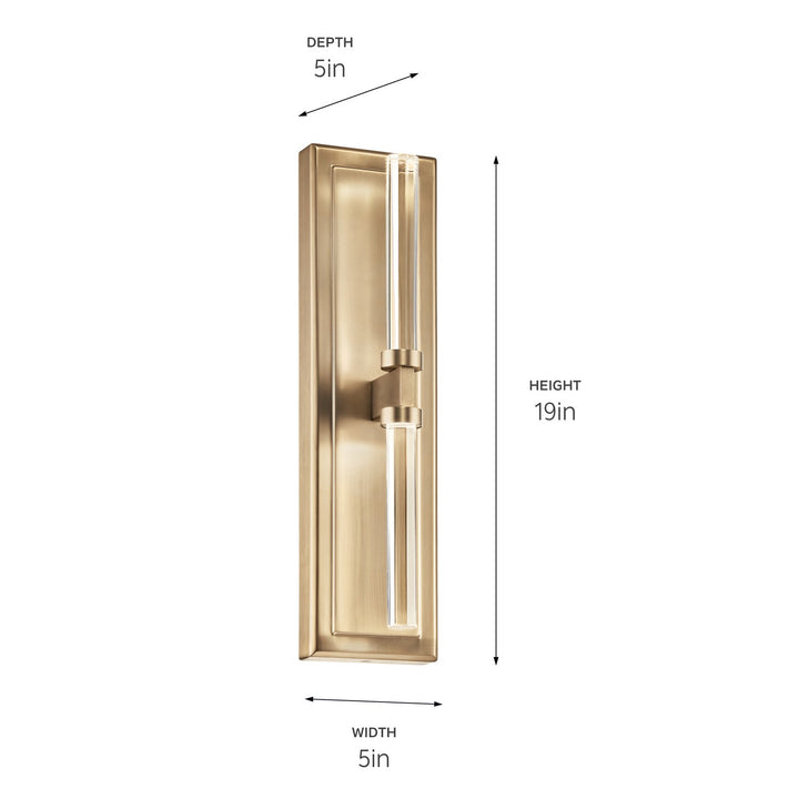 Kichler Canada - 52671CPZ - LED Wall Sconce - Sycara - Champagne Bronze