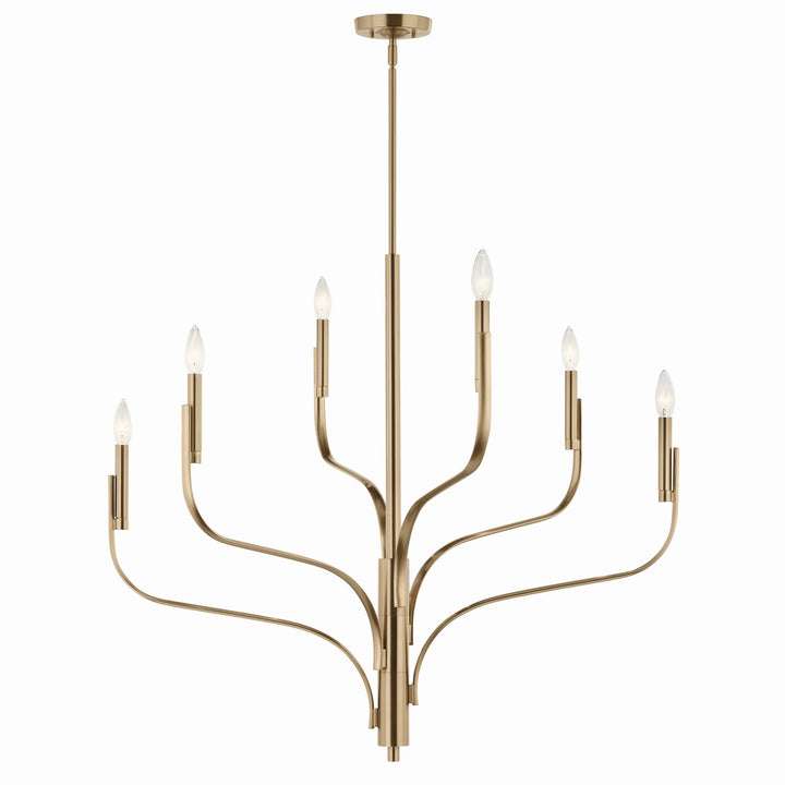 Kichler Canada - 52673CPZ - Six Light Chandelier - Livadia - Champagne Bronze