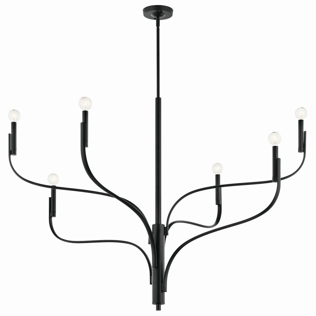 Kichler Canada - 52674BK - Six Light Chandelier - Livadia - Black