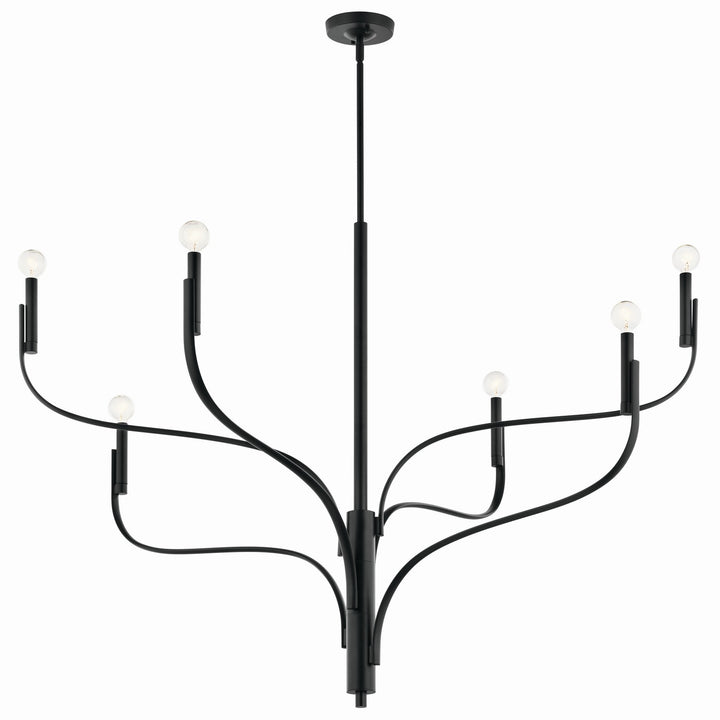 Kichler Canada - 52674BK - Six Light Chandelier - Livadia - Black