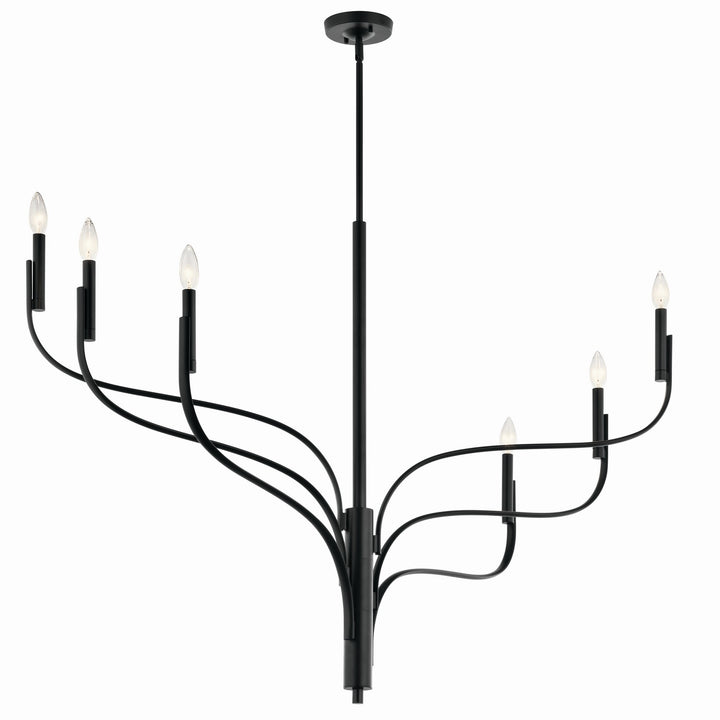 Kichler Canada - 52674BK - Six Light Chandelier - Livadia - Black