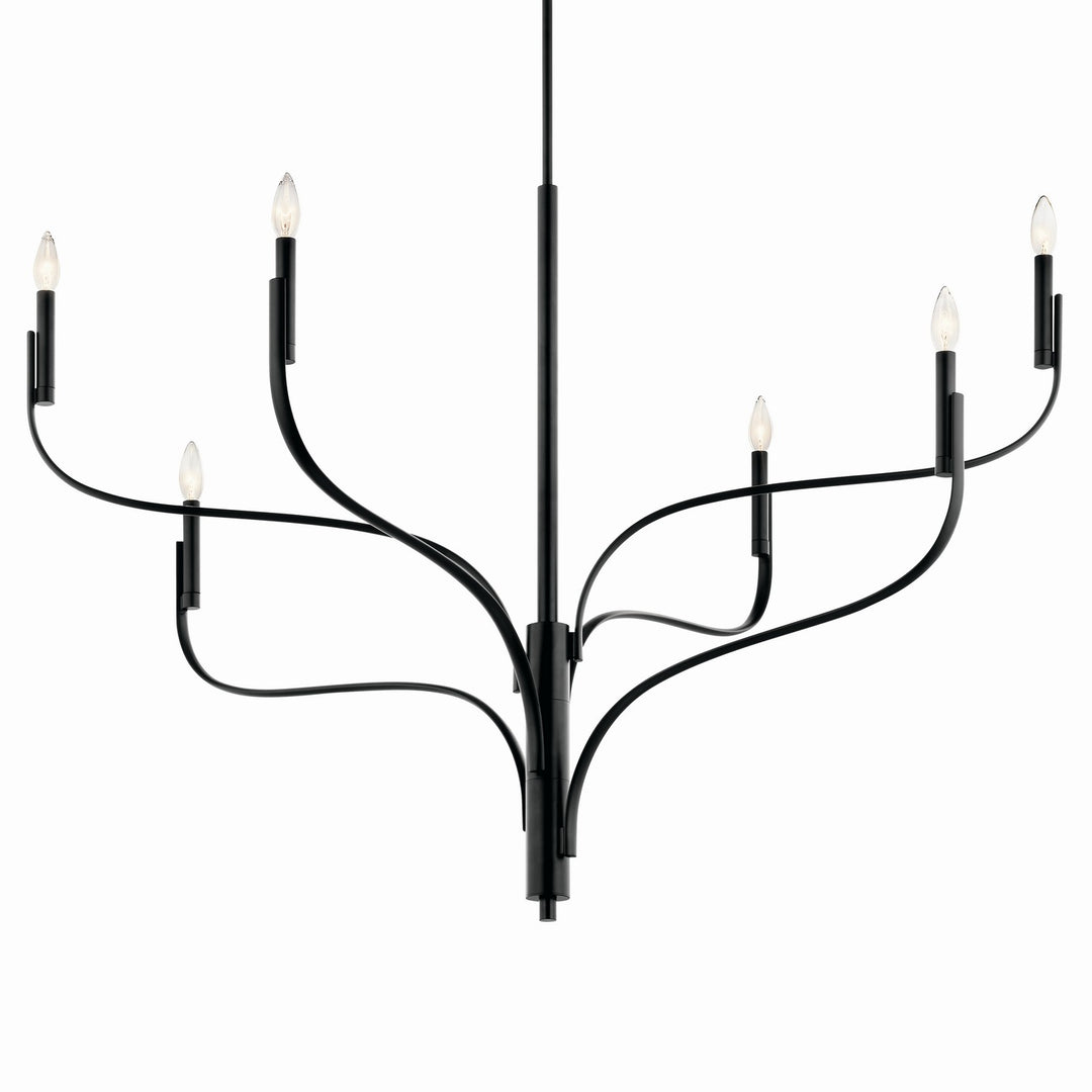 Kichler Canada - 52674BK - Six Light Chandelier - Livadia - Black