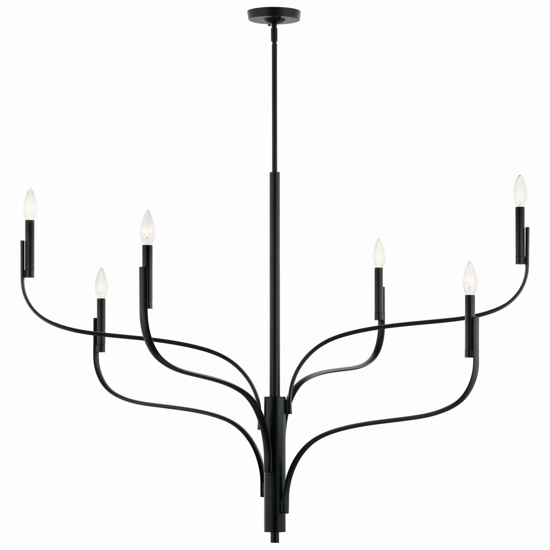 Kichler Canada - 52674BK - Six Light Chandelier - Livadia - Black