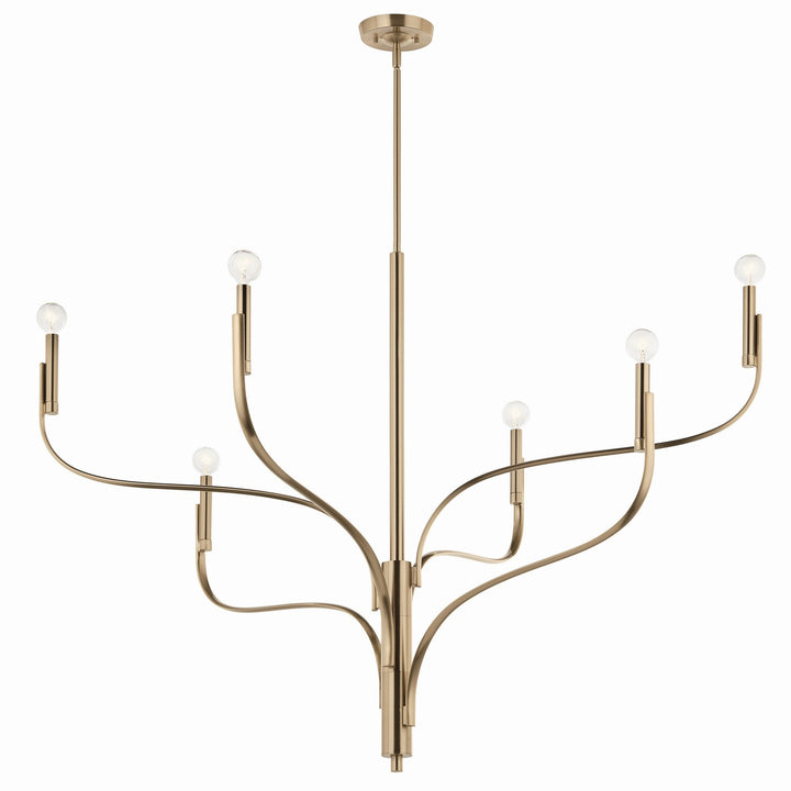 Kichler Canada - 52674CPZ - Six Light Chandelier - Livadia - Champagne Bronze
