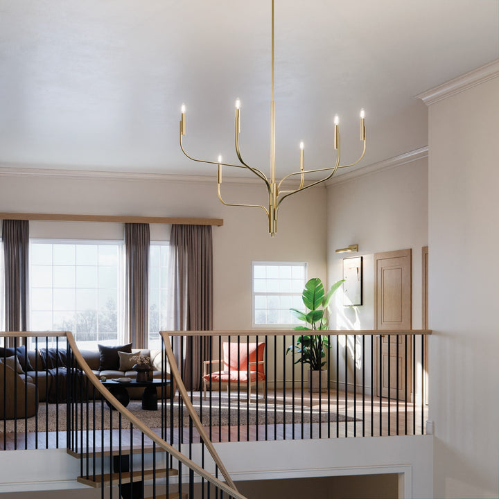 Kichler Canada - 52674CPZ - Six Light Chandelier - Livadia - Champagne Bronze