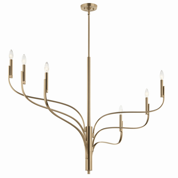 Kichler Canada - 52674CPZ - Six Light Chandelier - Livadia - Champagne Bronze