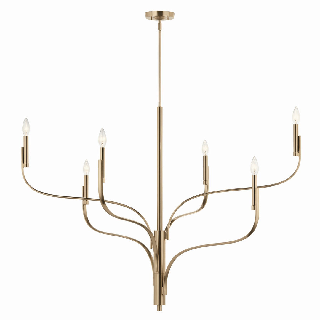 Kichler Canada - 52674CPZ - Six Light Chandelier - Livadia - Champagne Bronze