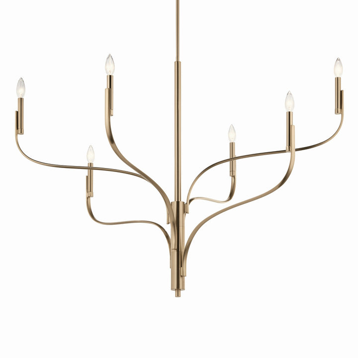 Kichler Canada - 52674CPZ - Six Light Chandelier - Livadia - Champagne Bronze